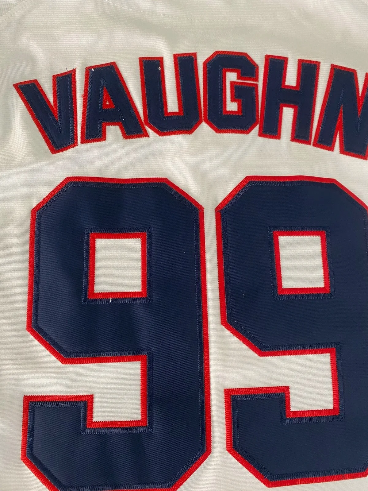 Charlie Sheen — Charlie Sheen WORN Autographed VAUGHN Cleveland Indians Jersey ASI Proof, изображение 4