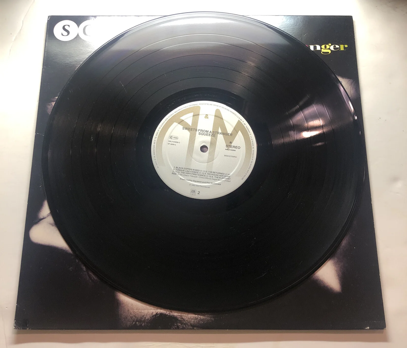 SQUEEZE “SWEETS FROM A STRANGER" LP BIEM/STEMRA Ex 1st Press, image 4