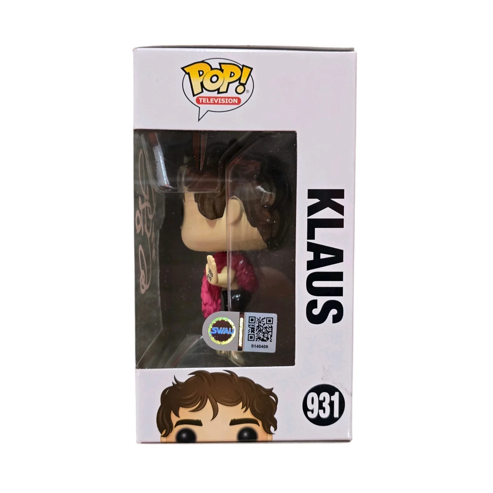 Robert Sheehan — Robert Sheehan Signed Klaus Funko 931 Umbrella Academy SWAU Authenticated RARE, изображение 2