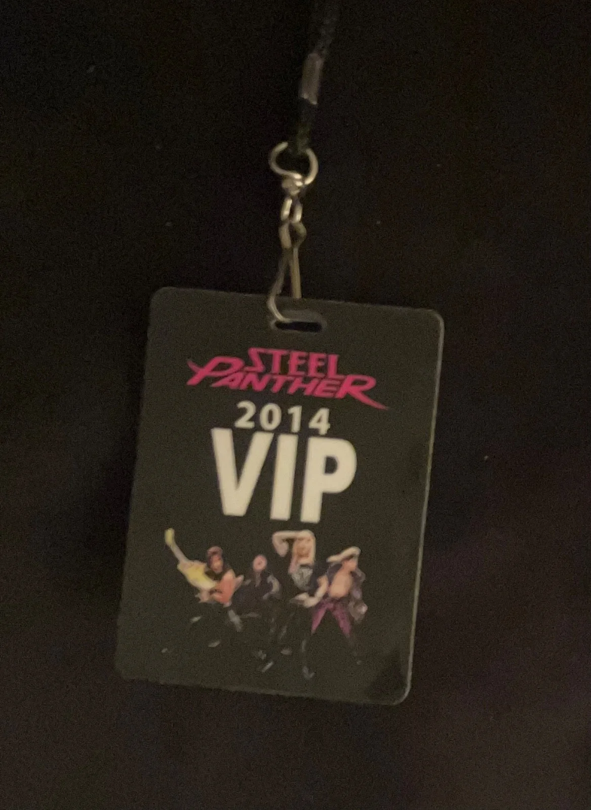 Steel Panther Signed Promo Photo with Lexxi Foxx and Backstage Pass RARE!, image 3
