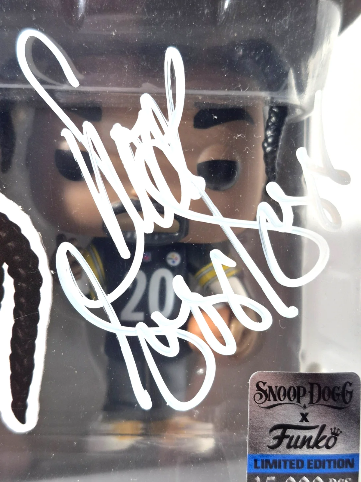 SNOOP DOGG SIGNED AUTOGRAPHED FUNKO POP 304 STEELERS /15K LIMITED RARE JSA COA, изображение 2