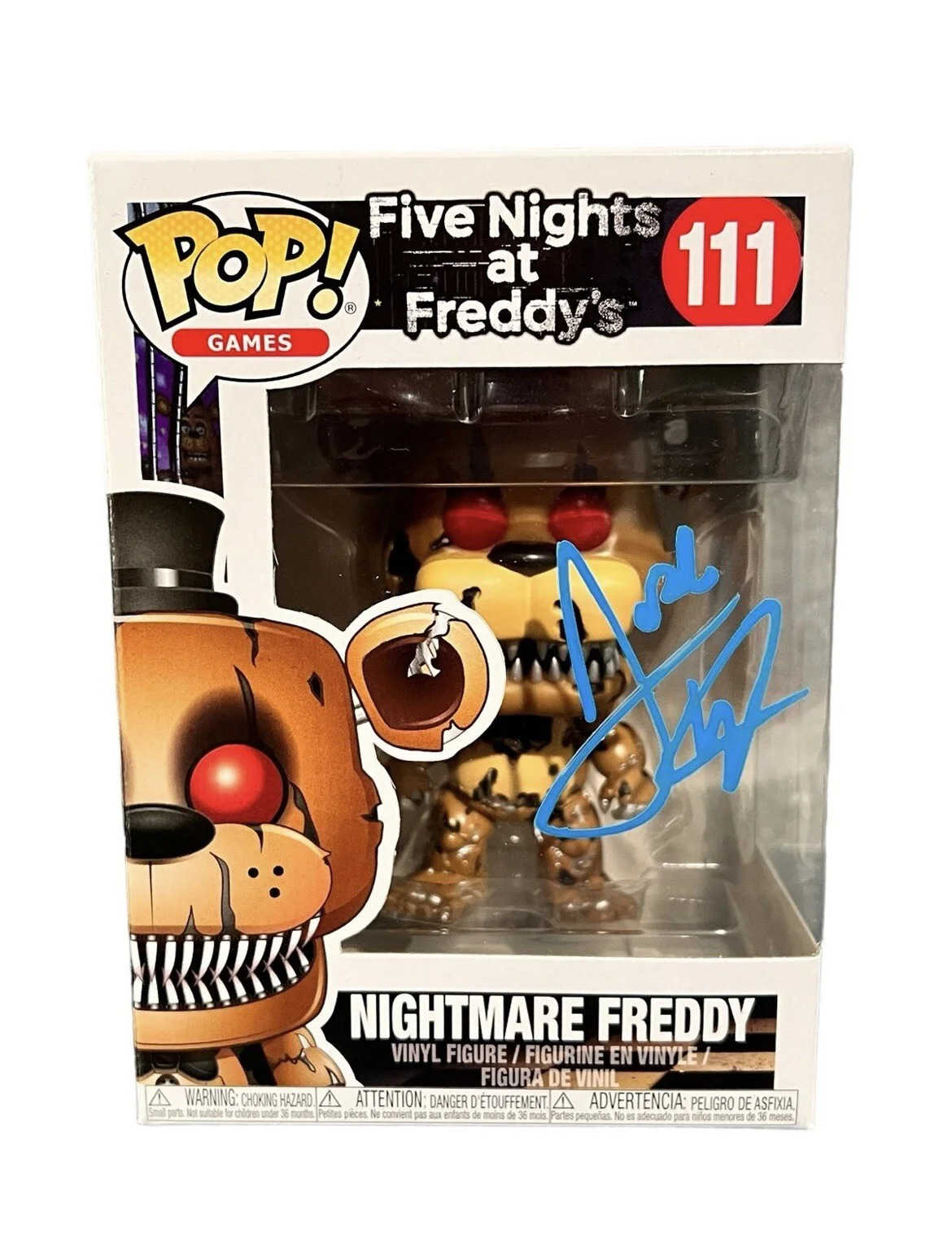 Josh Hutcherson — Josh Hutcherson signed Five Nights at Freddy’s “Nightmare Freddy” Funko w/Proof