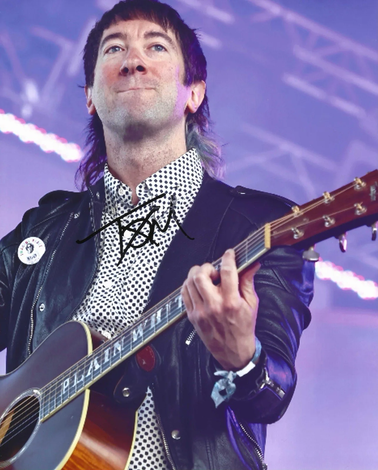 TOM HIGGENSON SIGNED 8x10 PHOTO PLAIN WHITE T’S HEY THERE DELILAH w/EXACT PROOF!, изображение 2