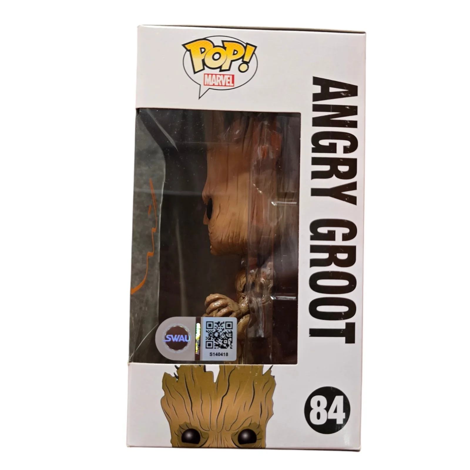 Vin Diesel — Vin Diesel Signed Angry Groot Funko 84 Guardians Of The Galaxy SWAU COA RARE, изображение 2