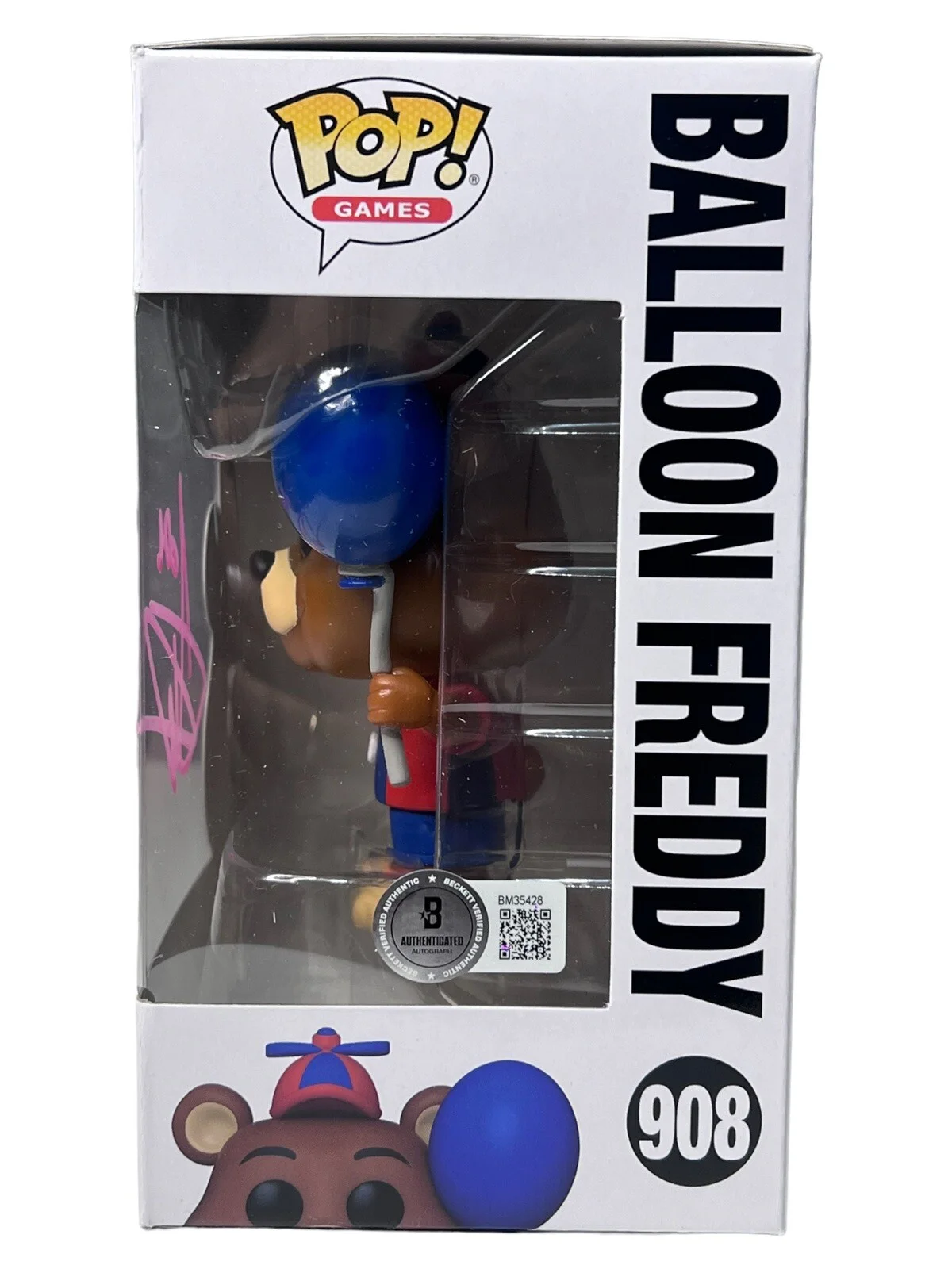 Josh Hutcherson — Josh Hutcherson Signed Five Nights at Freddy’s Funko BAS BM35428 Balloon Freddy, изображение 3