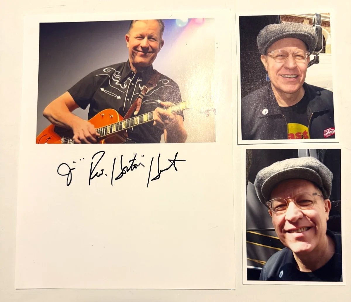 Reverend Horton Heat REAL hand SIGNED photo + extras Jimbo autographed COA, image 3