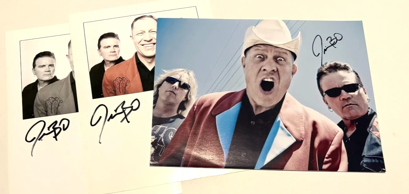 Reverend Horton Heat REAL hand SIGNED photo + extras Jimbo autographed COA, image 4