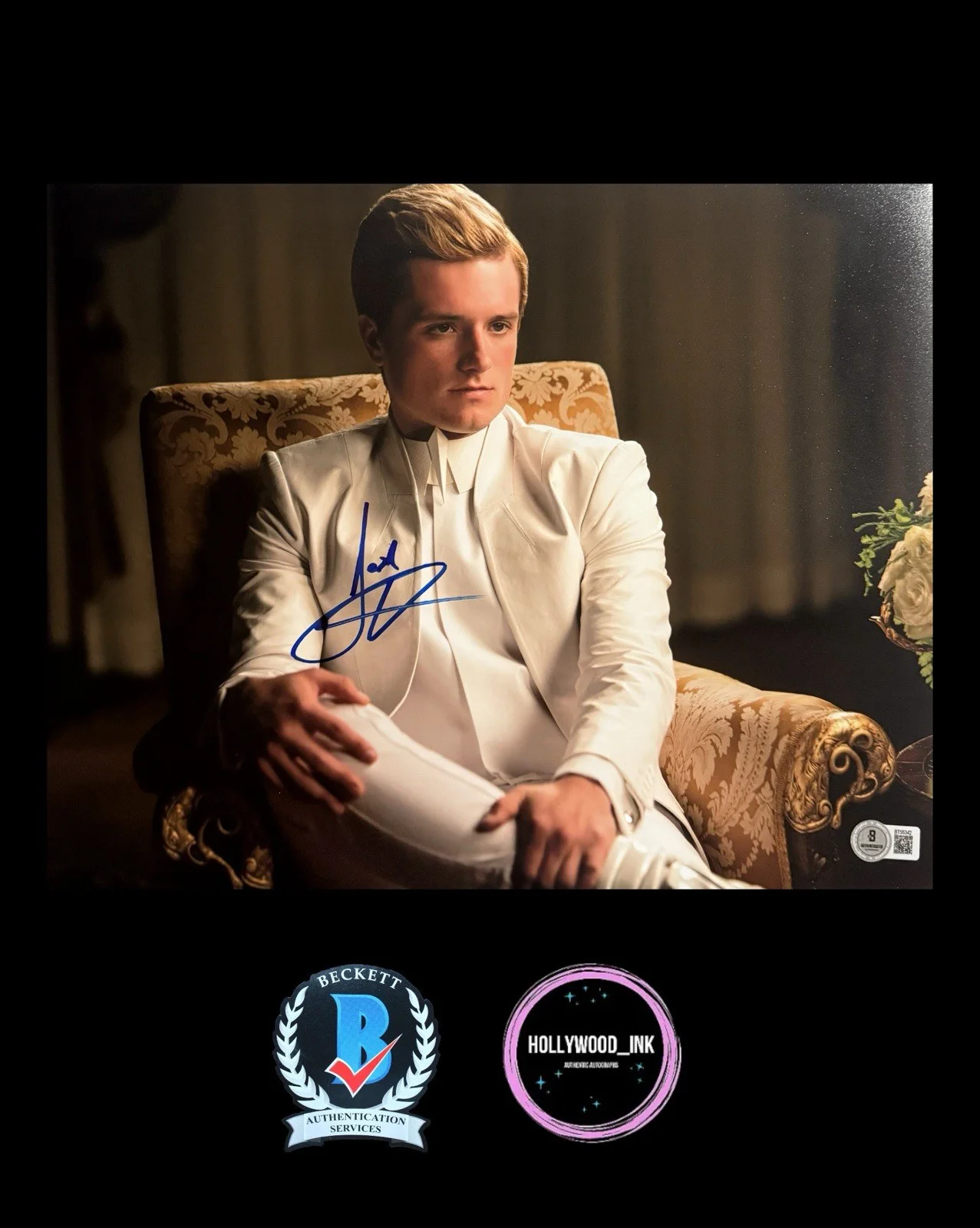 Josh Hutcherson — JOSH HUTCHERSON SIGNED 11x14 PHOTO THE HUNGER GAMES AUTOGRAPH BECKETT BT55342