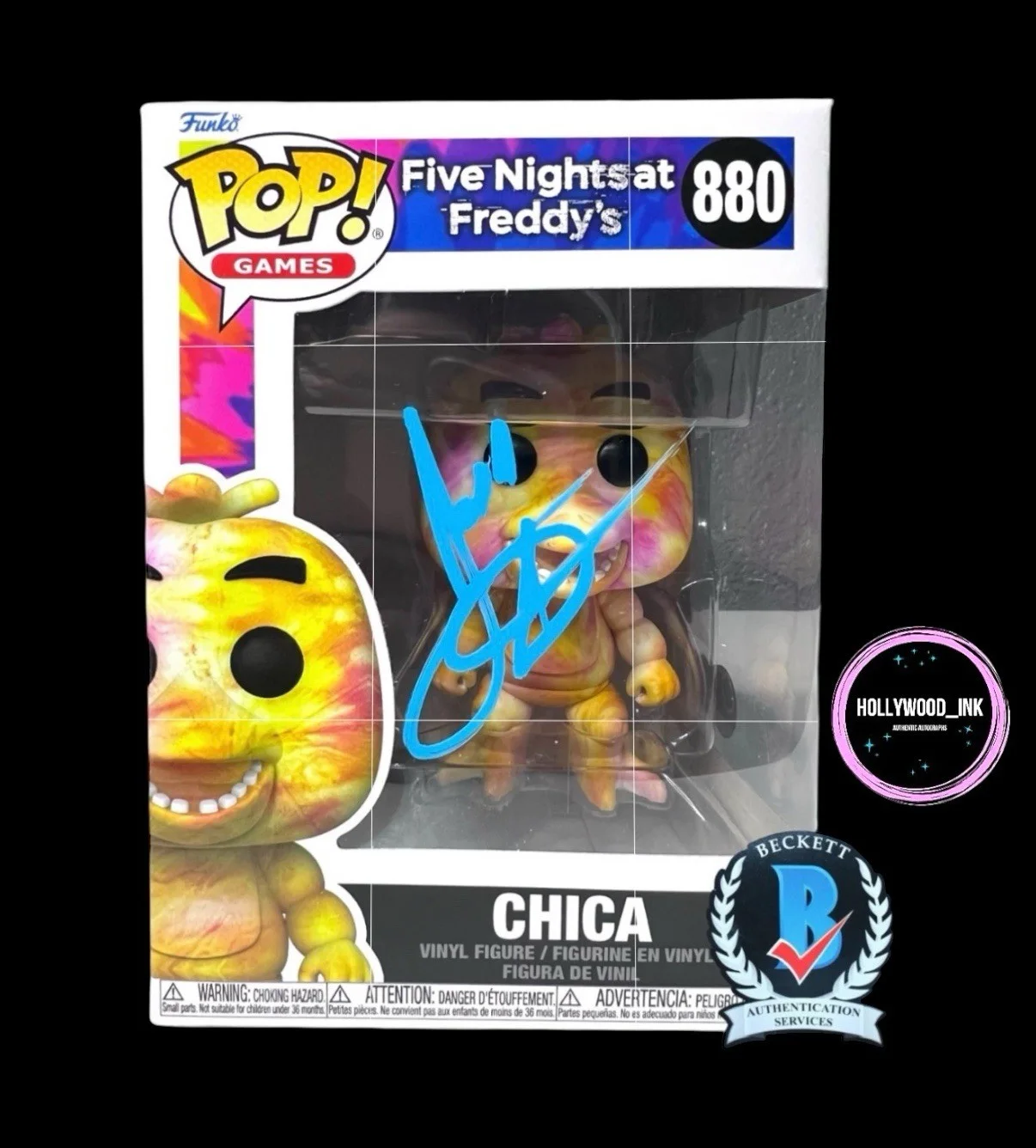 Josh Hutcherson — JOSH HUTCHERSON SIGNED FIVE NIGHTS AT FREDDY’S “CHICA” AUTOGRAPH BECKETT BM35427