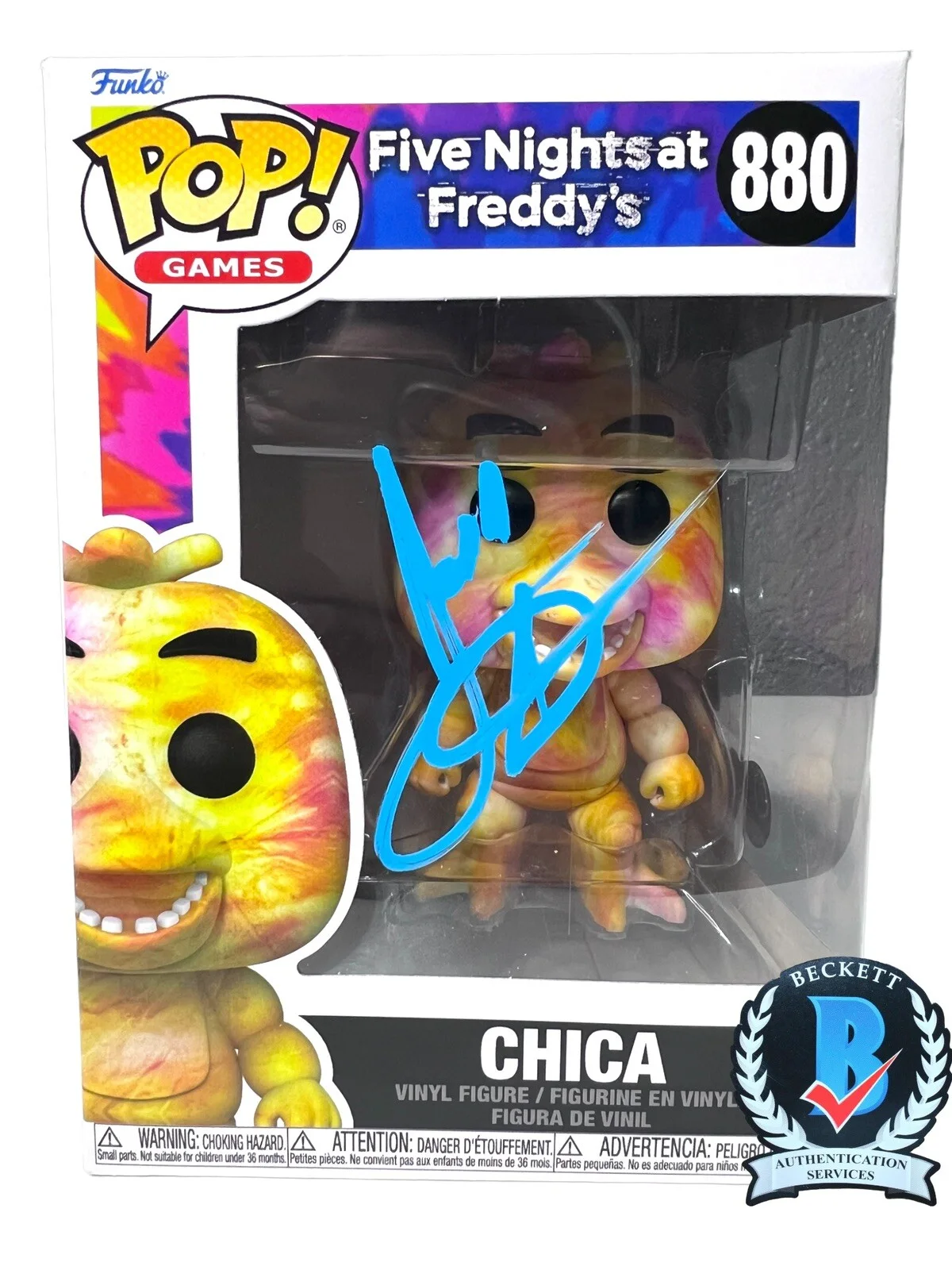 Josh Hutcherson — JOSH HUTCHERSON SIGNED FIVE NIGHTS AT FREDDY’S “CHICA” AUTOGRAPH BECKETT BM35427, image 2