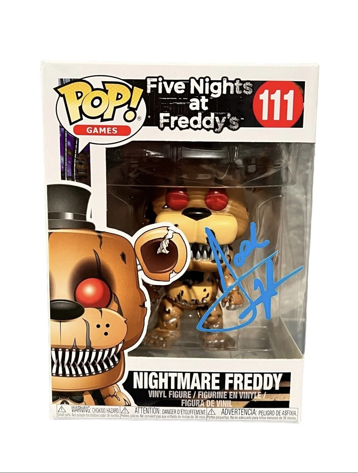 Josh Hutcherson — Josh Hutcherson signed Five Nights at Freddy’s “Nightmare Freddy” Funko w/Proof
