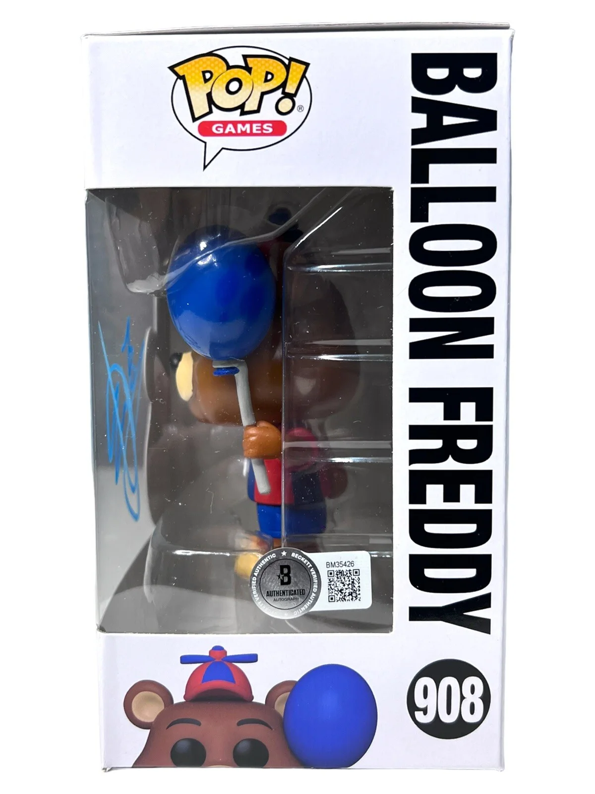 Josh Hutcherson — JOSH HUTCHERSON SIGNED FIVE NIGHTS AT FREDDY’S “BALLOON FREDDY” FUNKO BECKETT, изображение 3