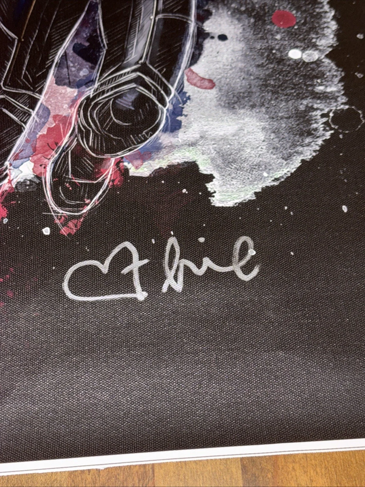 Brie Larson — Brie Larson Signed Autographed 24"x18" Captain Marvel Canvas Poster JSA Auth, image 2
