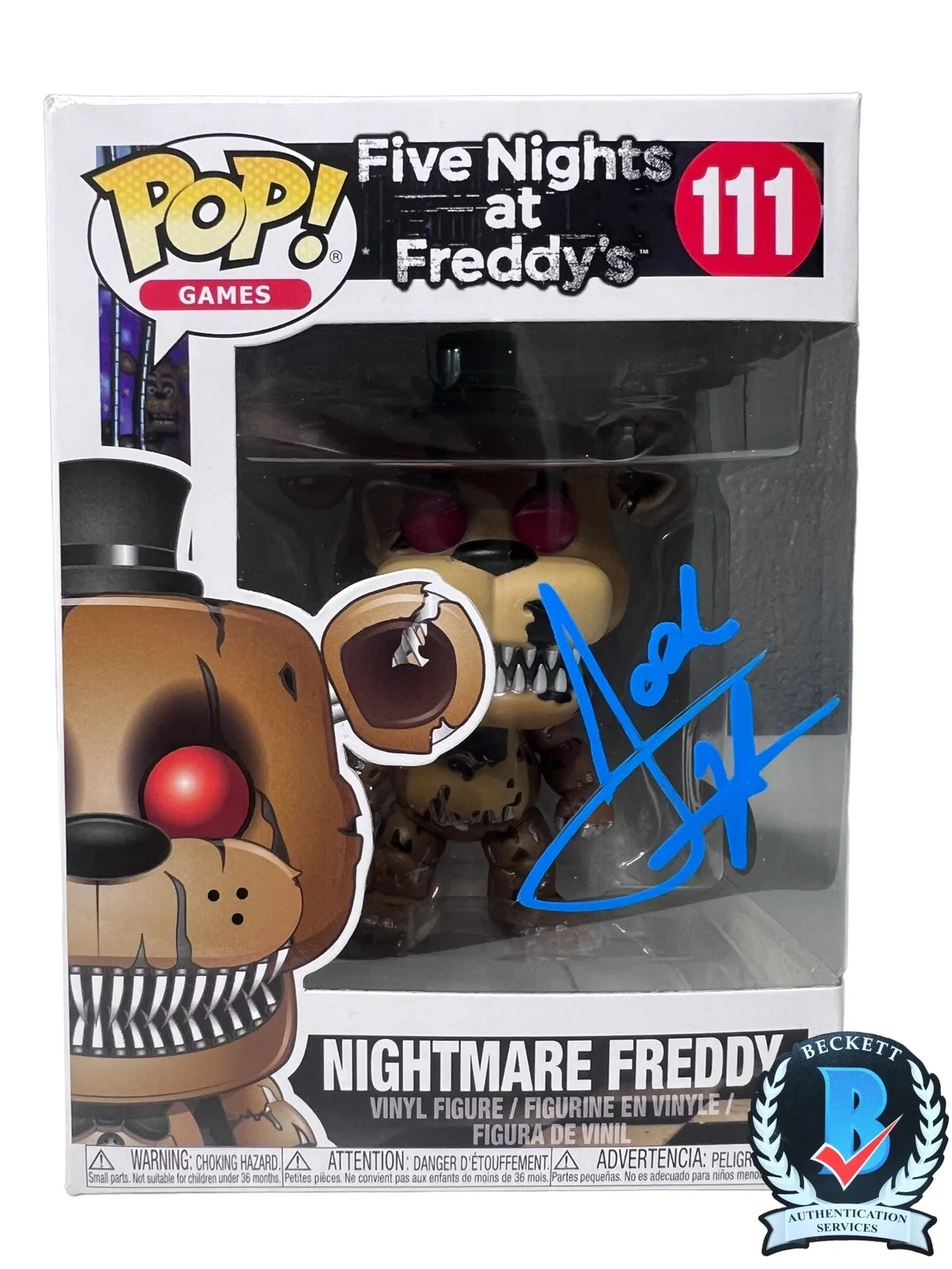 Josh Hutcherson — JOSH HUTCHERSON SIGNED FIVE NIGHTS AT FREDDY’S “BALLOON FREDDY” BECKETT BM35425, изображение 2