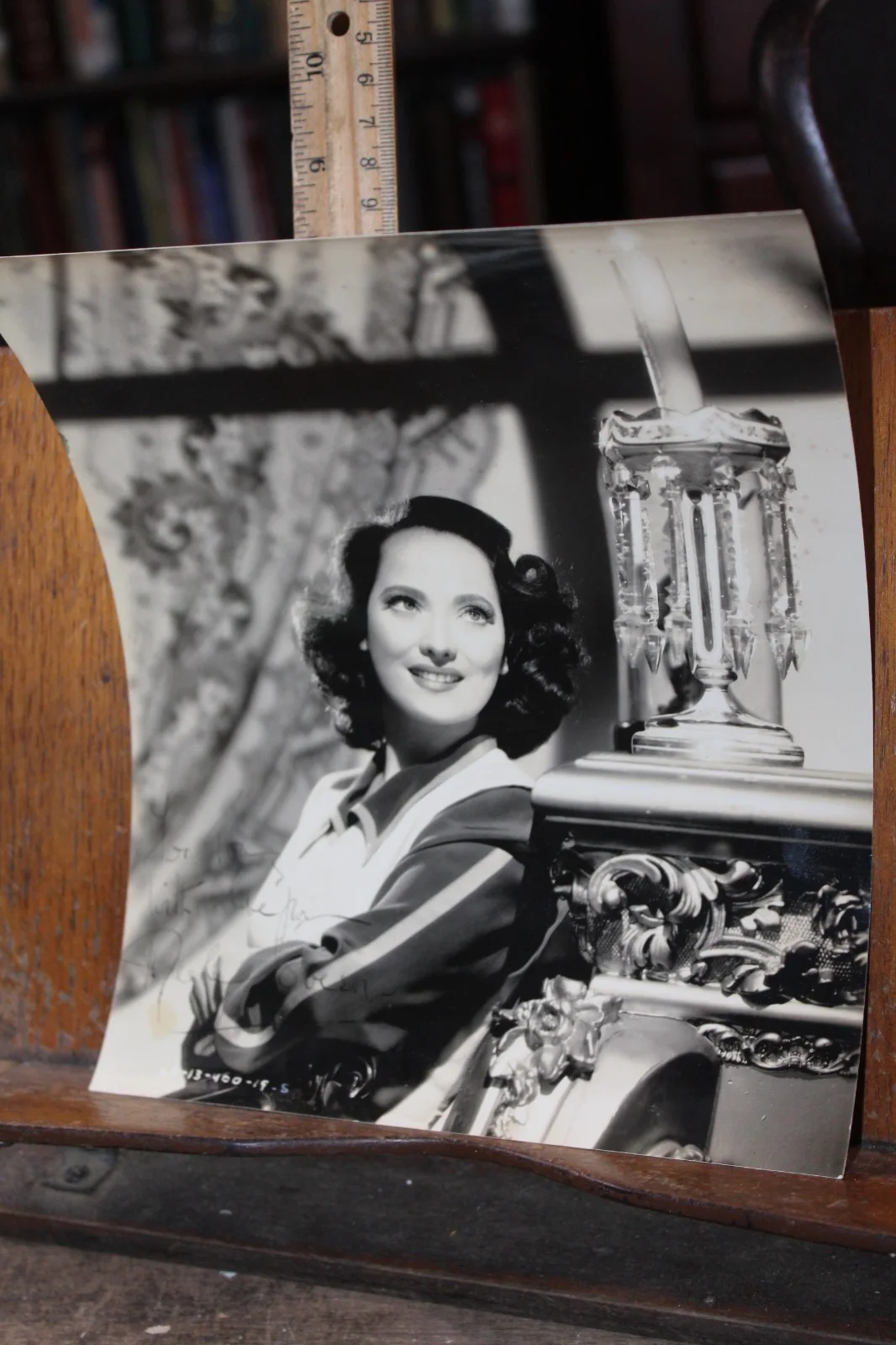 Vintage 1940's Indian Actress Merle Oberon Signed Photo, изображение 2