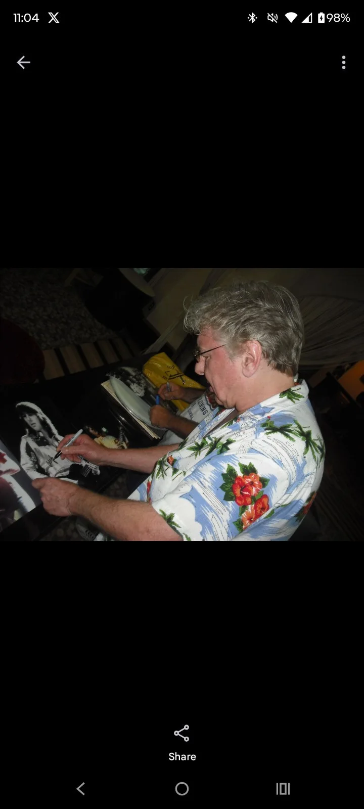 Bad Company Signed Mick Ralphs 8x10 Photo Signing Exclusive Photo, изображение 3