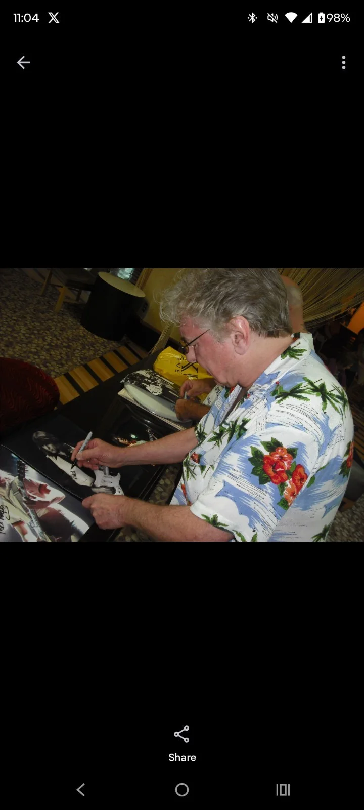 Bad Company Signed Mick Ralphs 8x10 Photo Signing Exclusive Photo, изображение 4