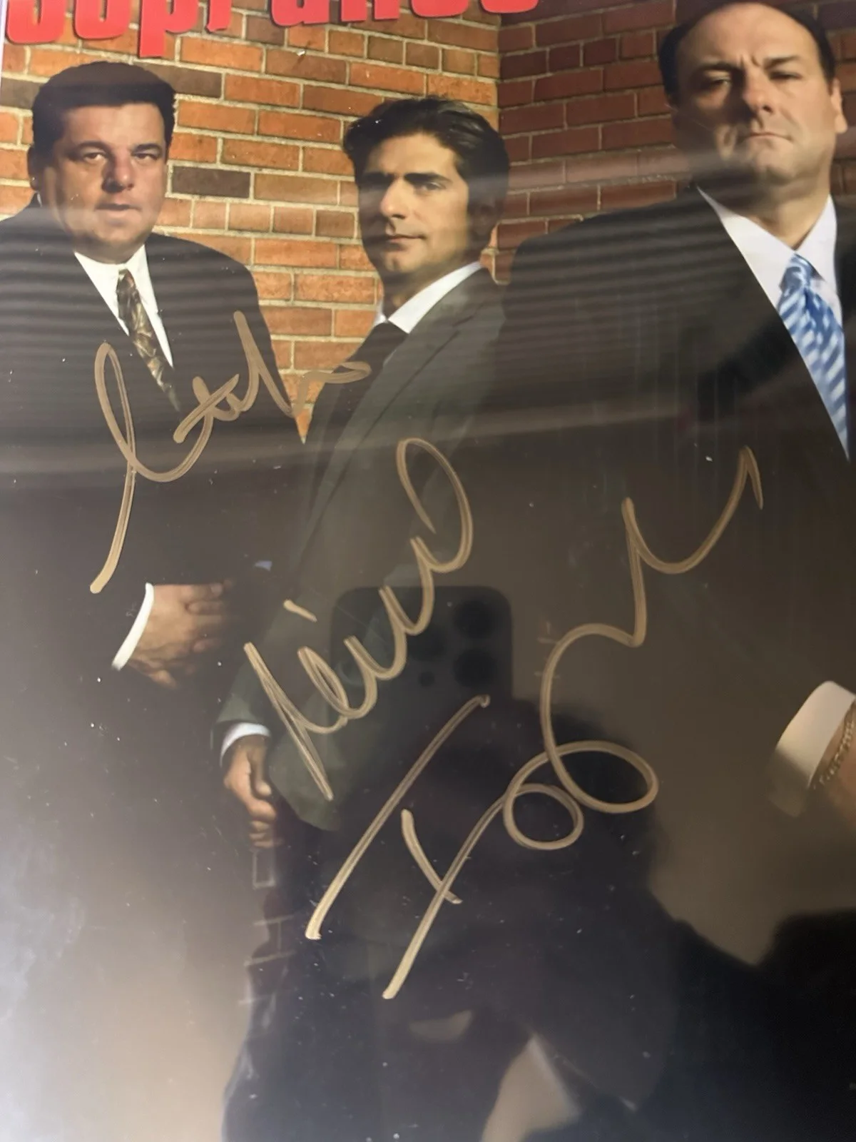 Steve Schirripa & Michael Imperoli Signed Sopranos 8x10 Photo - JSA, изображение 2