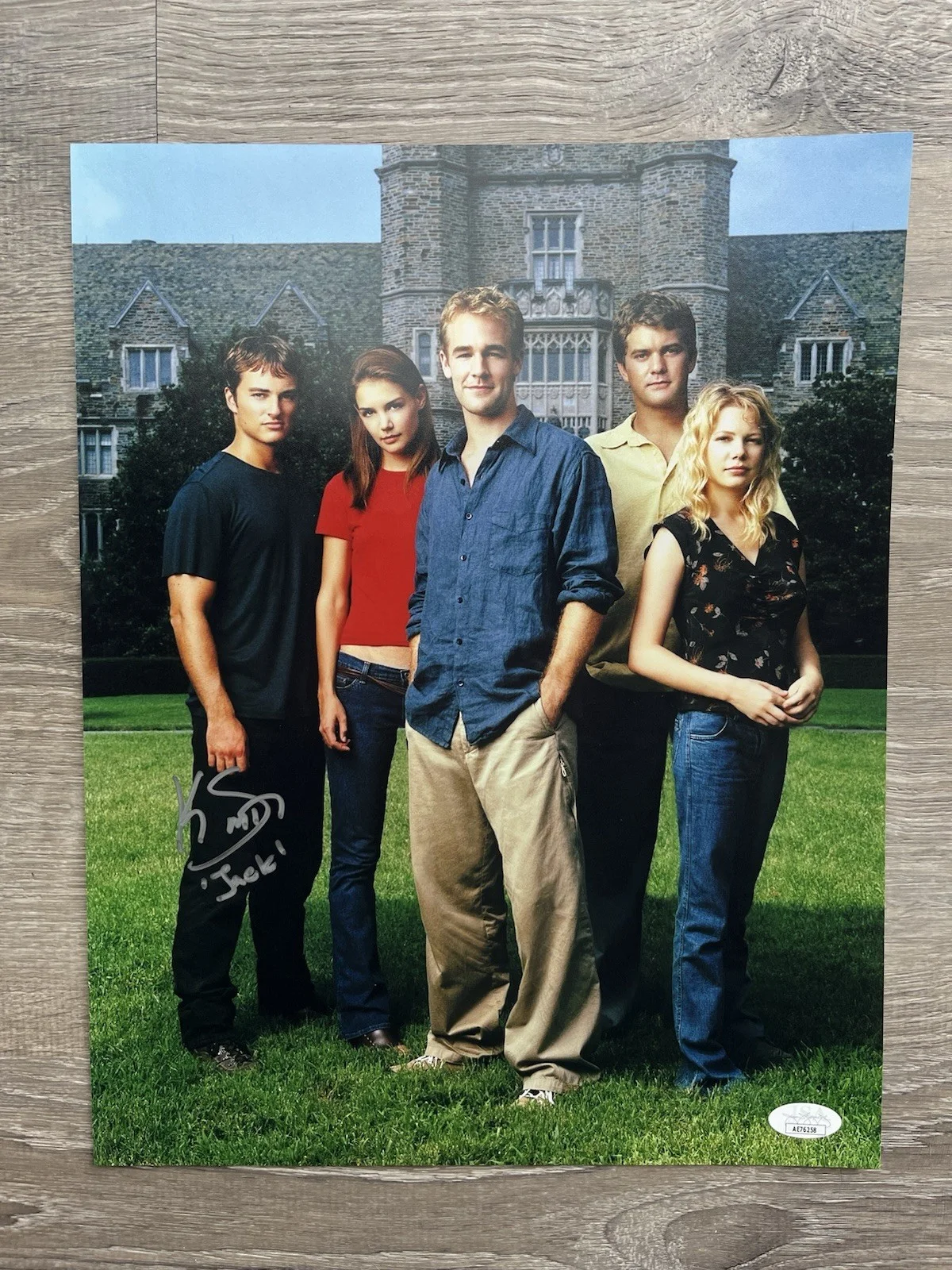 Kerr Smith — Kerr Smith Signed Dawsons Creek 11x14 Photo JSA COA Jack, image 2