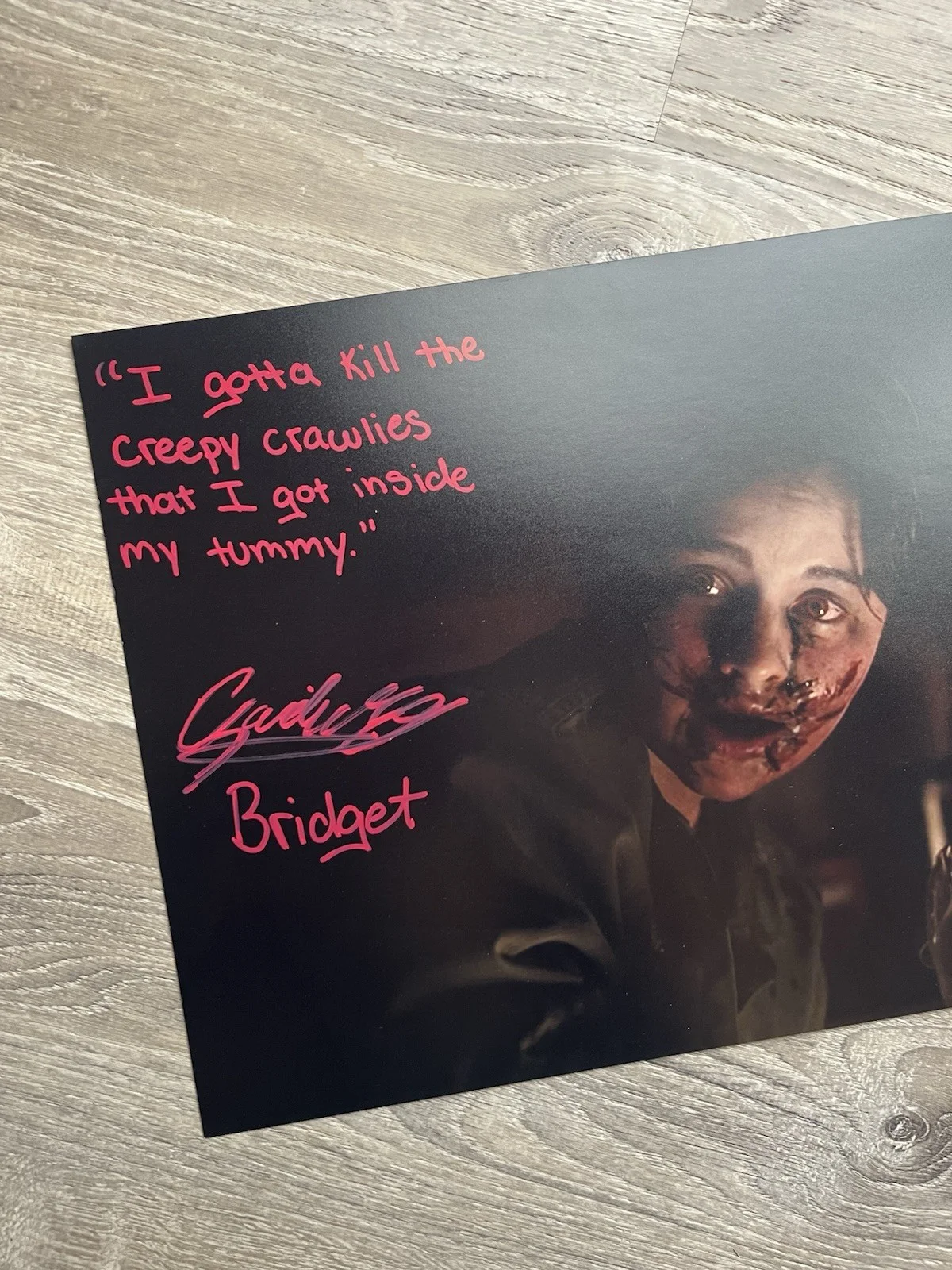 Gabrielle Echols — Gabrielle Echols Signed Evil Dead Rise 11x14 Photo JSA COA Horror Autograph, image 3