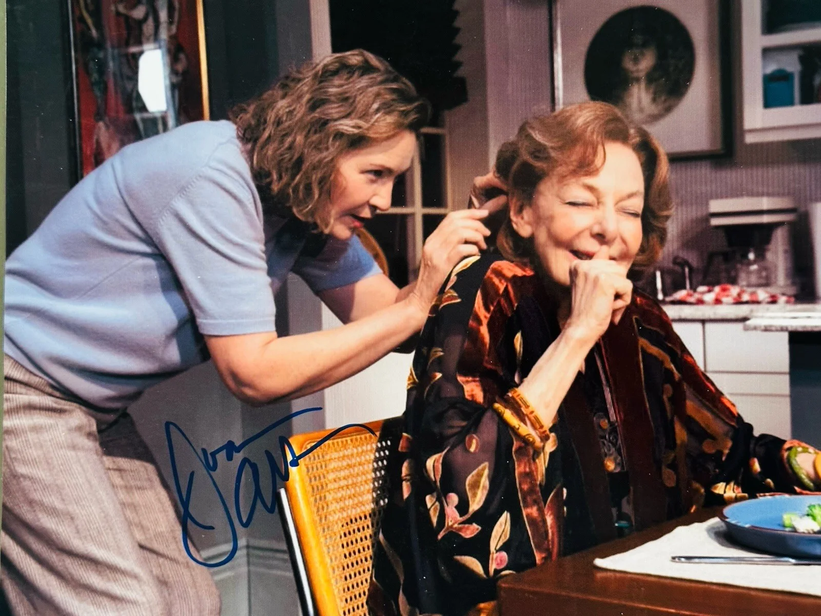 Joan Allen — Joan Allen signed Elaine May 8x10 photo In Person. Jason Bourne