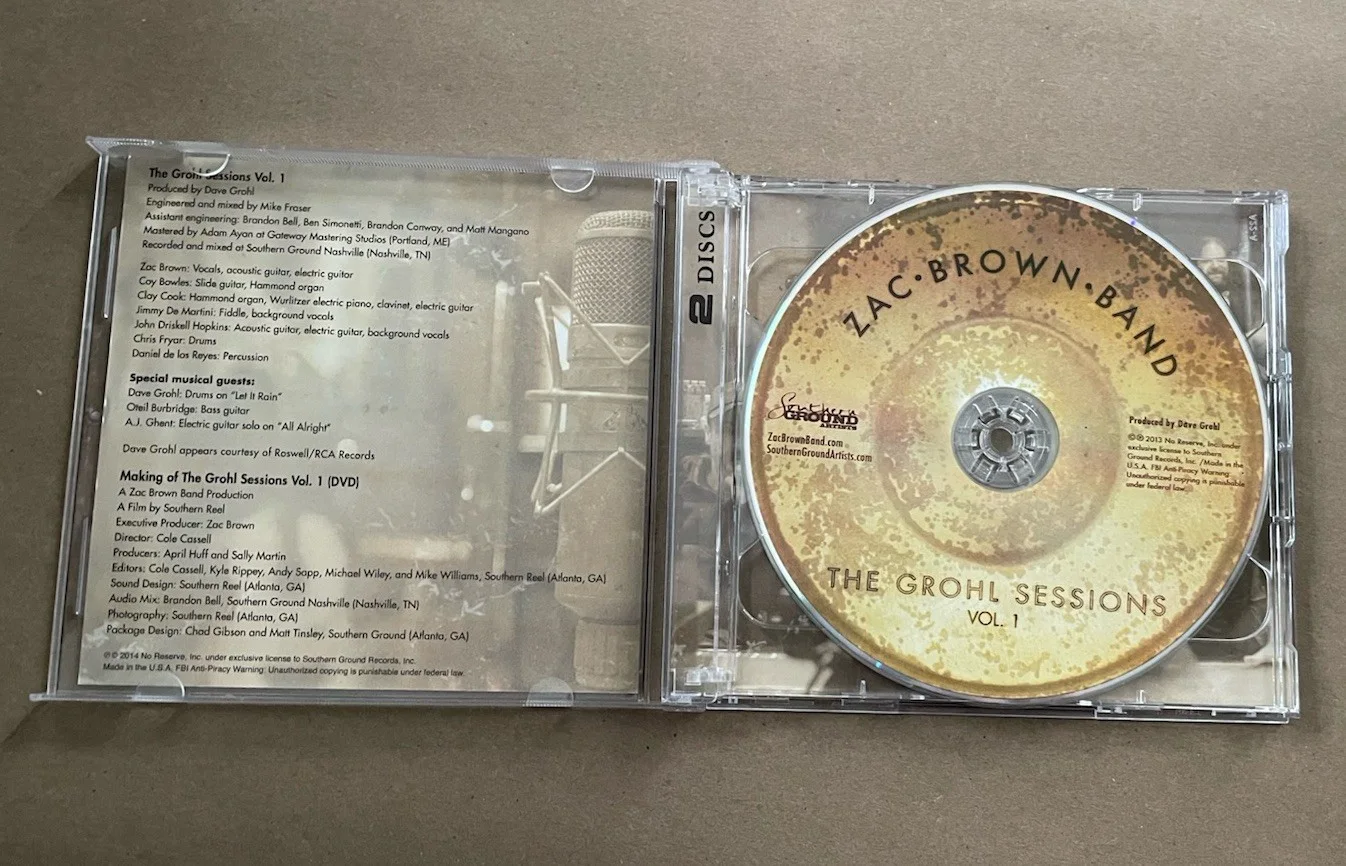 Zac Brown Band The Grohl Sessions signed by Zac Brown, image 3
