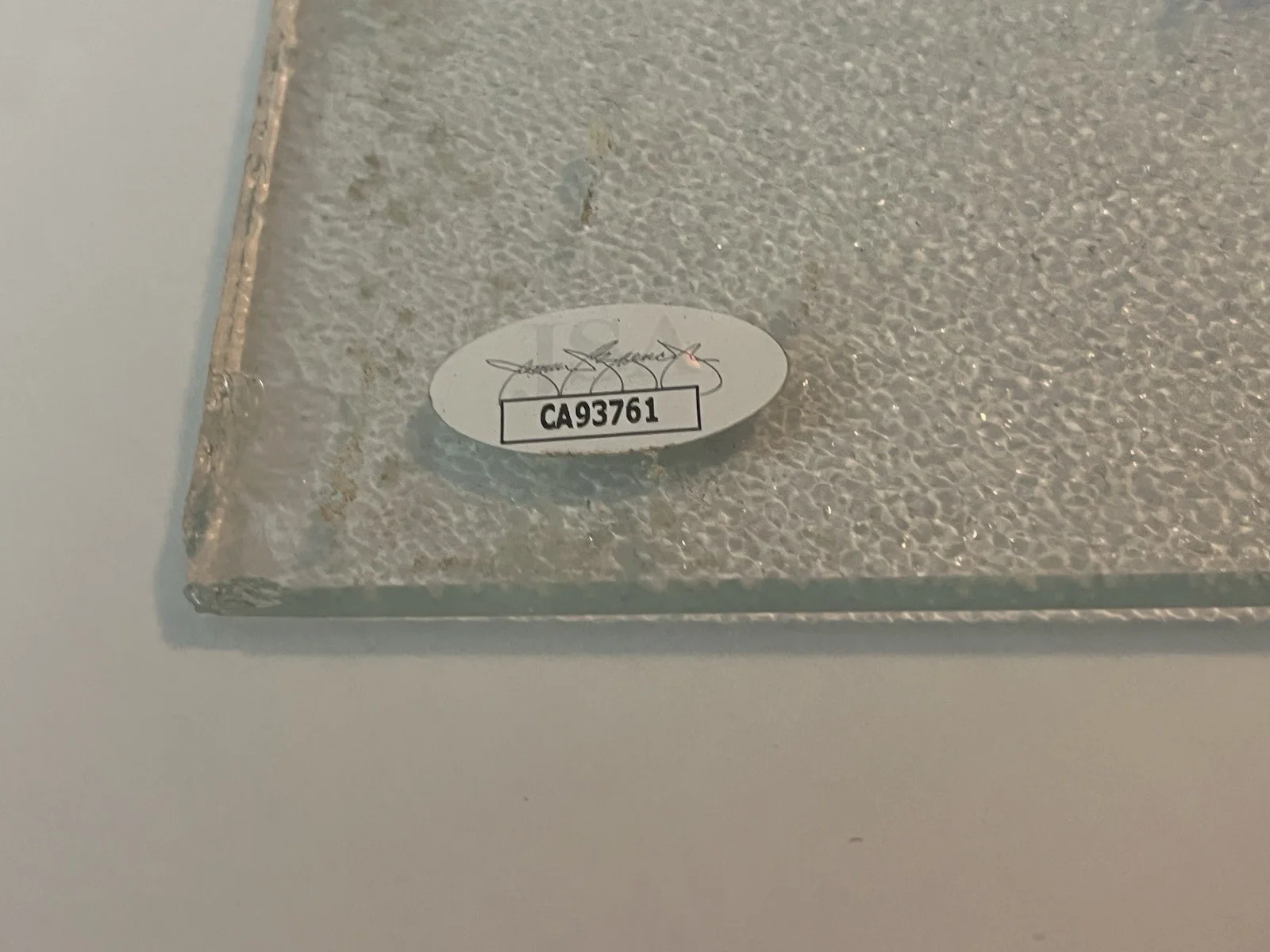 Lynyrd Skynyrd Signed Plane Crash Bathroom Glass 9”X3” Leslie Hawkins Odom JSA!!, image 3