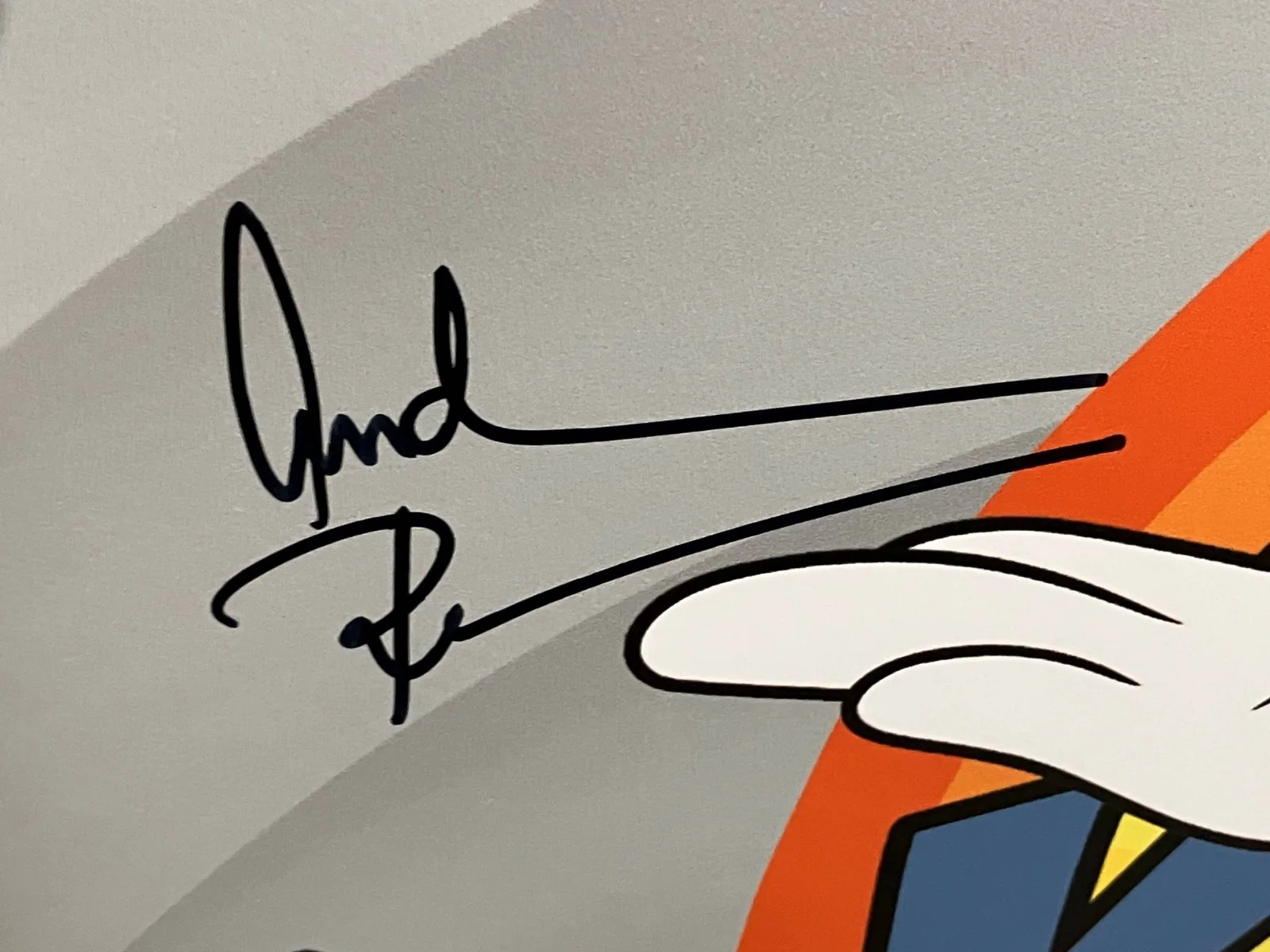 Andrea Romano — Animaniacs YAKKO, WAKKO, DOT Andrea Romano Signed Poster 14x22 Wizard World COA, image 2