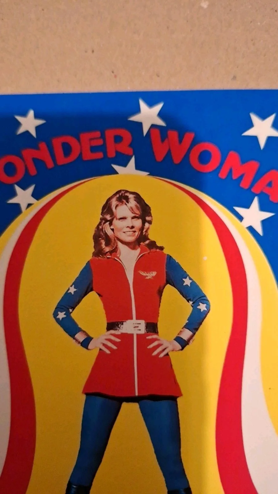 Vintage Style Postcard "Wonder Woman Pilot" 1975 – Reproduction Art – Print, изображение 4
