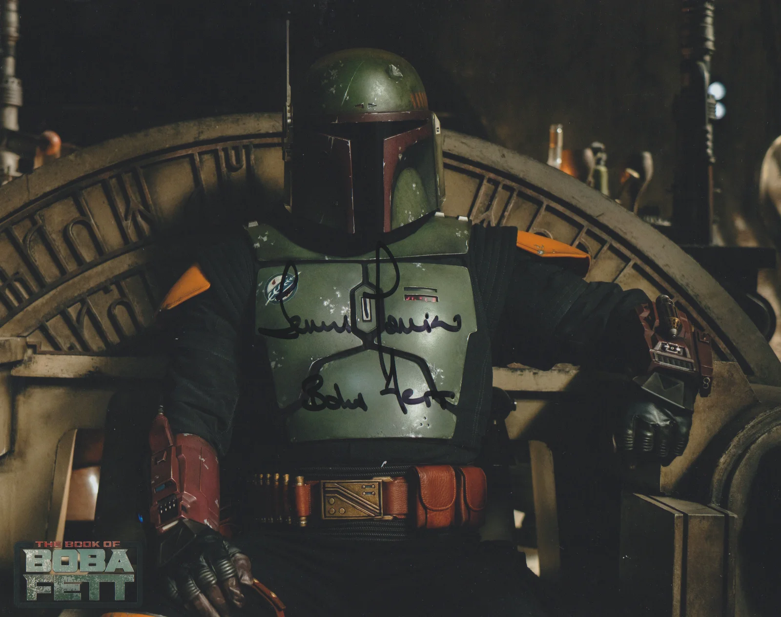 TEMUERA MORRISON — TEMUERA MORRISON SIGNED 10X8 PHOTO STAR WARS: THE BOOK OF BOBA FETT AUTOGRAPH