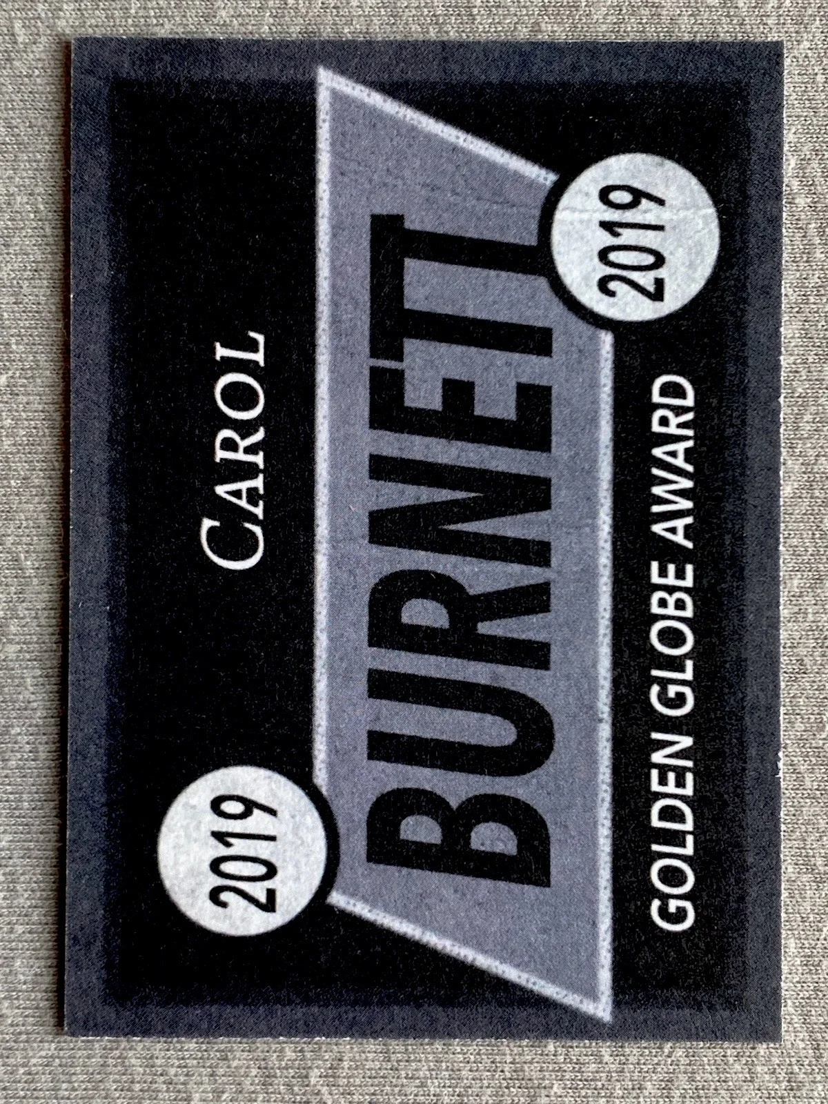 Carol Burnett — ACTRESS CAROL BURNETT AUTOGRAPH CUSTOM TRADING CARD 2019 GOLDEN GLOBE AWARD, image 2