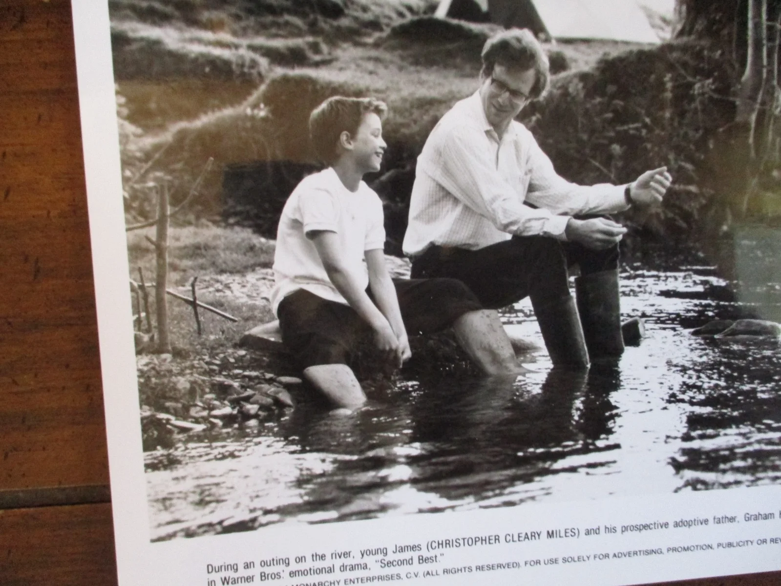Christopher Cleary Miles/William Hurt(SECOND BEST)10 x 8 1994 Black/White Photo, image 2