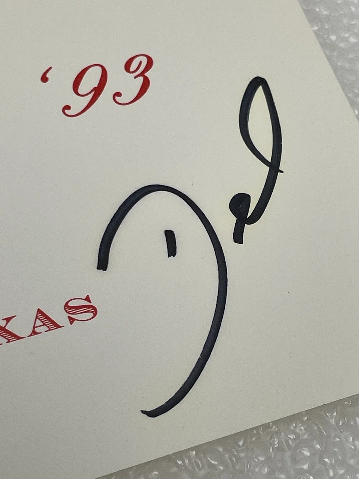 LITTLE TEXAS AUTHENTIC AUTOGRAPHED SIGNED CHRISTMAS CARD COUNTRY MUSIC 1990's, image 3