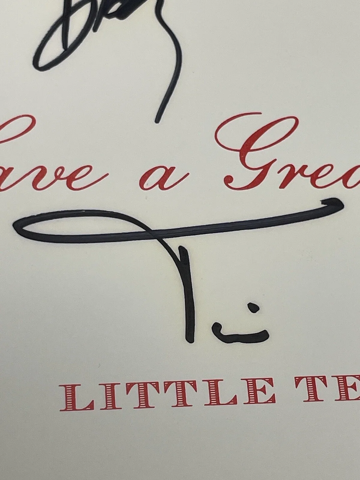 LITTLE TEXAS AUTHENTIC AUTOGRAPHED SIGNED CHRISTMAS CARD COUNTRY MUSIC 1990's, image 5
