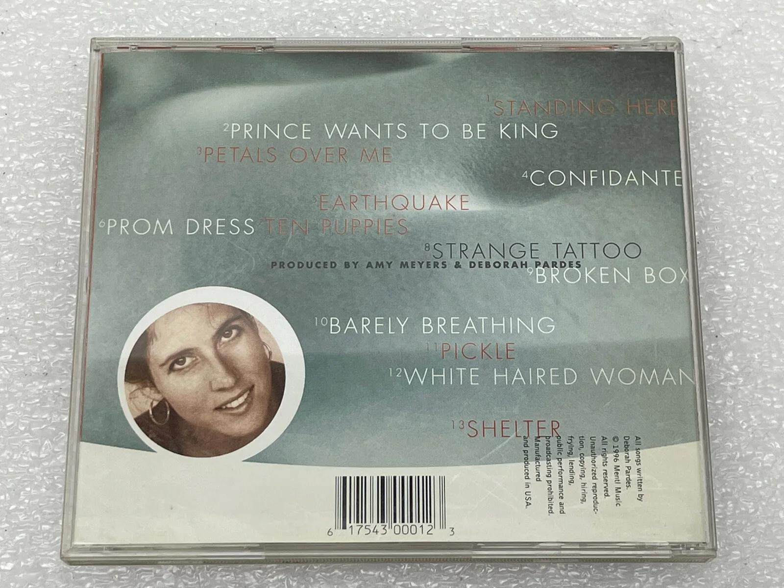 1996 DEBORAH PARDES STRANGE TATTOO CD AUTOGRAPHED, image 4