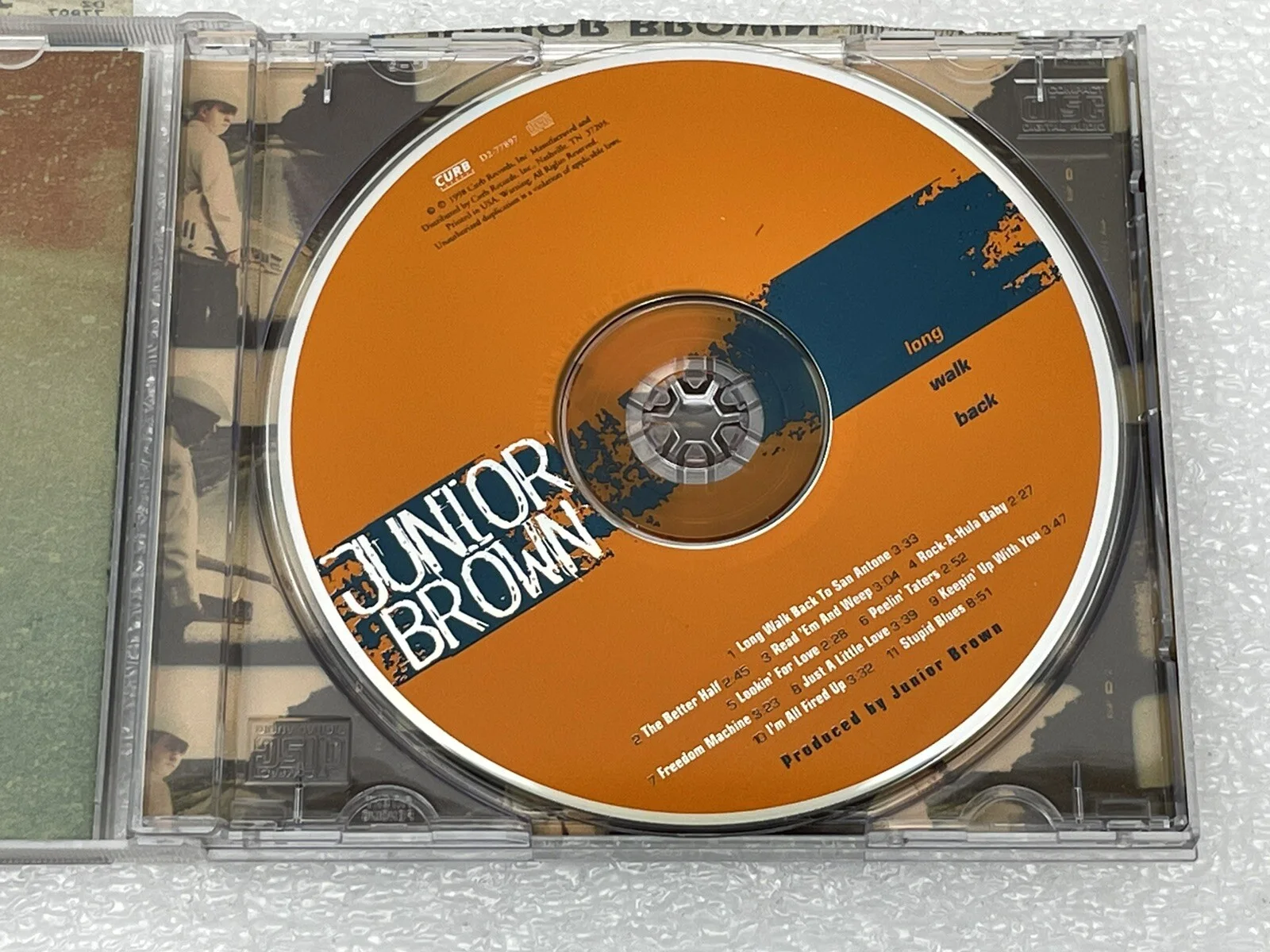 1998 JUNIOR BROWN LONG WALK BACK CD WITH AUTOGRAPH, image 5
