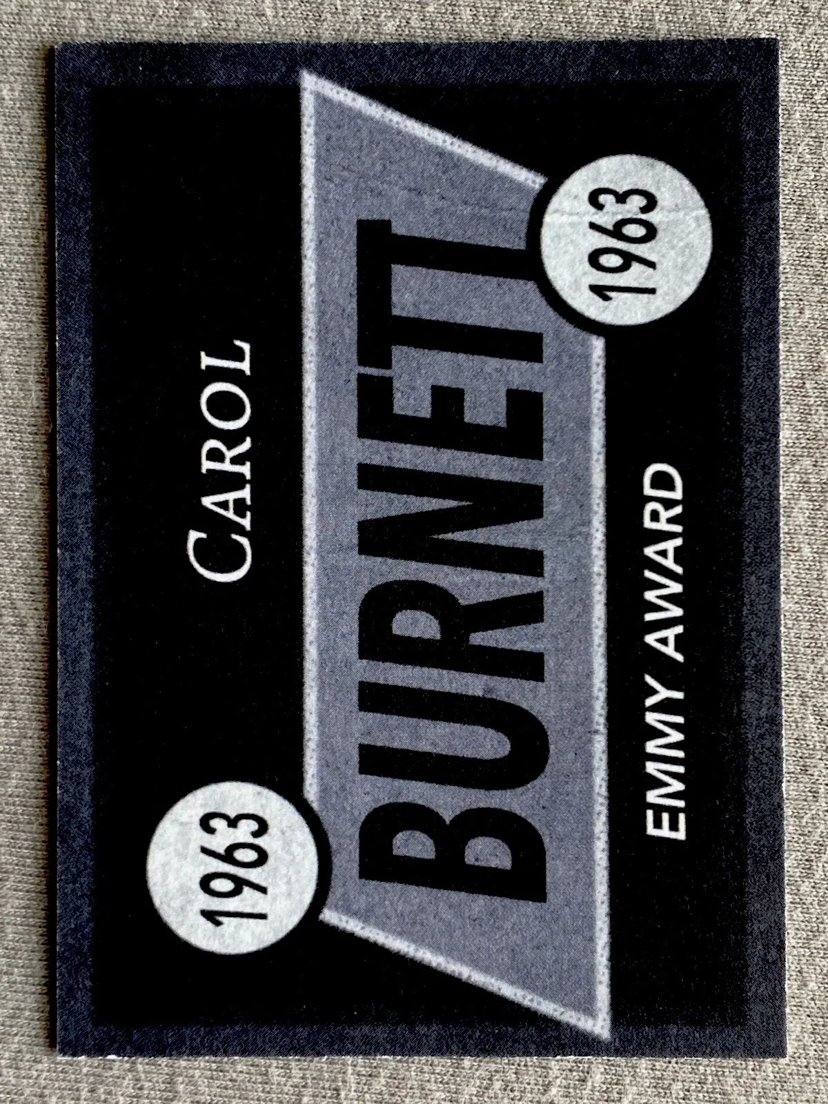 Carol Burnett — ACTRESS CAROL BURNETT AUTOGRAPH CUSTOM TRADING CARD 1963 EMMY AWARD, image 2