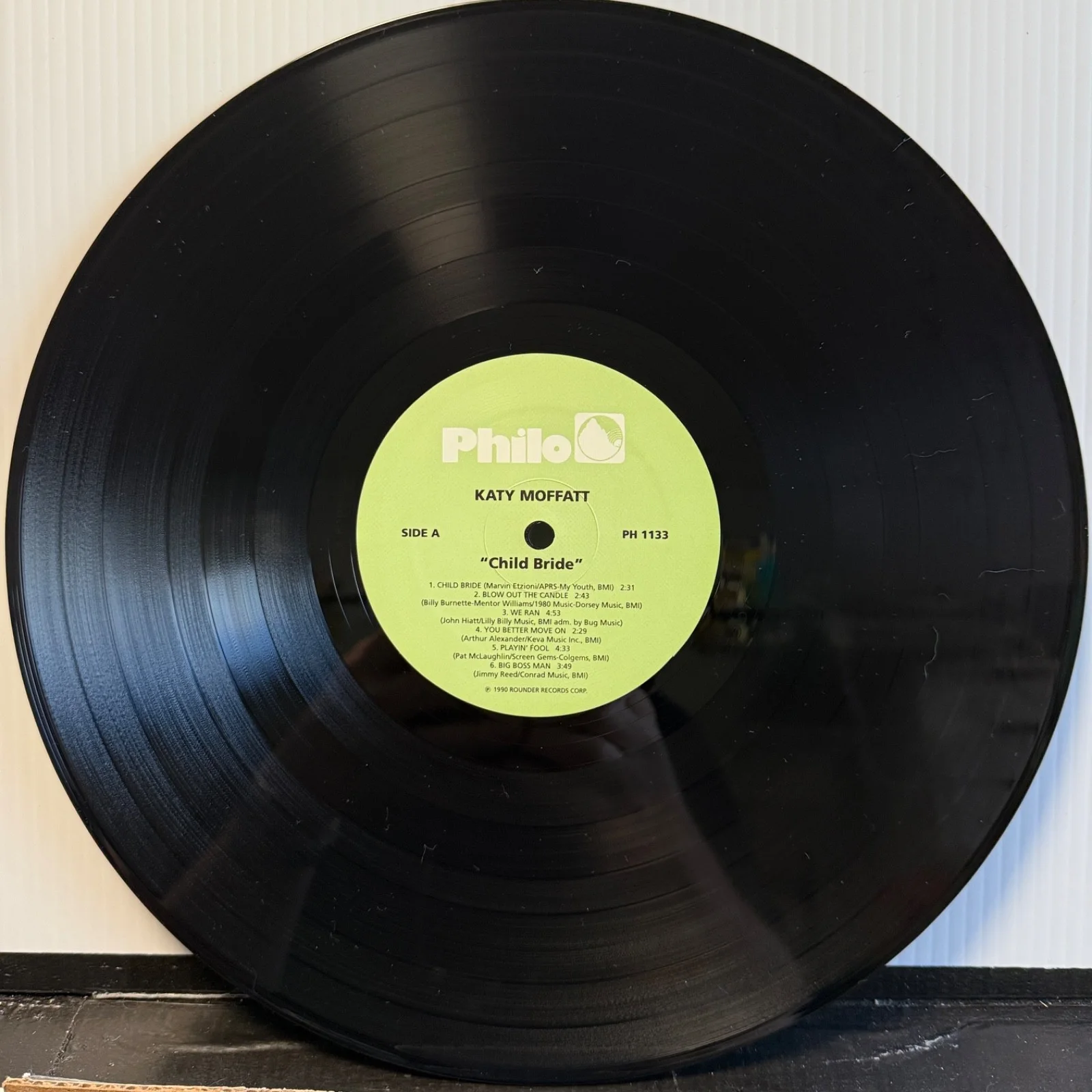 KATY MOFATT- AUTOGRAPH!! Signed VINYL LP "Child Bride" PH-1133 SIGNED TO MIRO NM, image 5