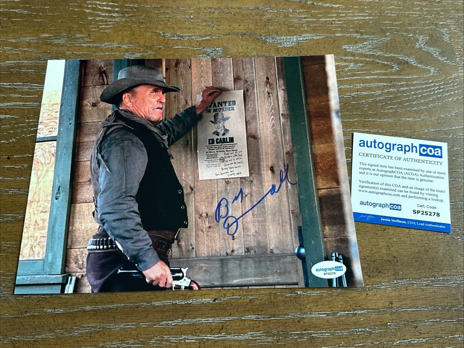 ROBERT DUVALL — 🚨🚨 RARE ROBERT DUVALL SIGNED 8X10 PHOTO ACOA CERT ACTOR ICONIC🚨🚨Duvall, изображение 2