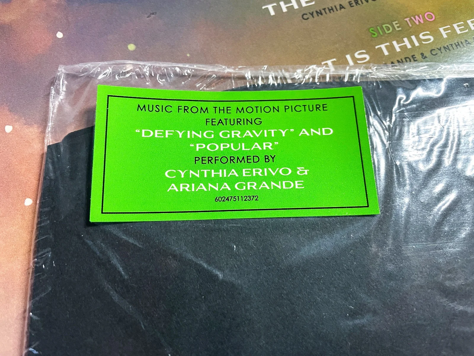 Cynthia Erivo Elphaba Signed ON COVER WICKED Vinyl Album EXACT Proof JSA good, изображение 5