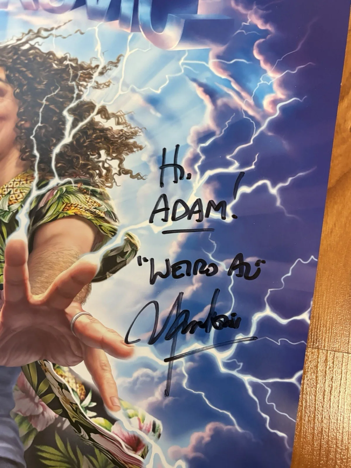 Weird AL Signed Tour Poster Ridiculously Self Indulgent Autograph Lot Of 2, image 4
