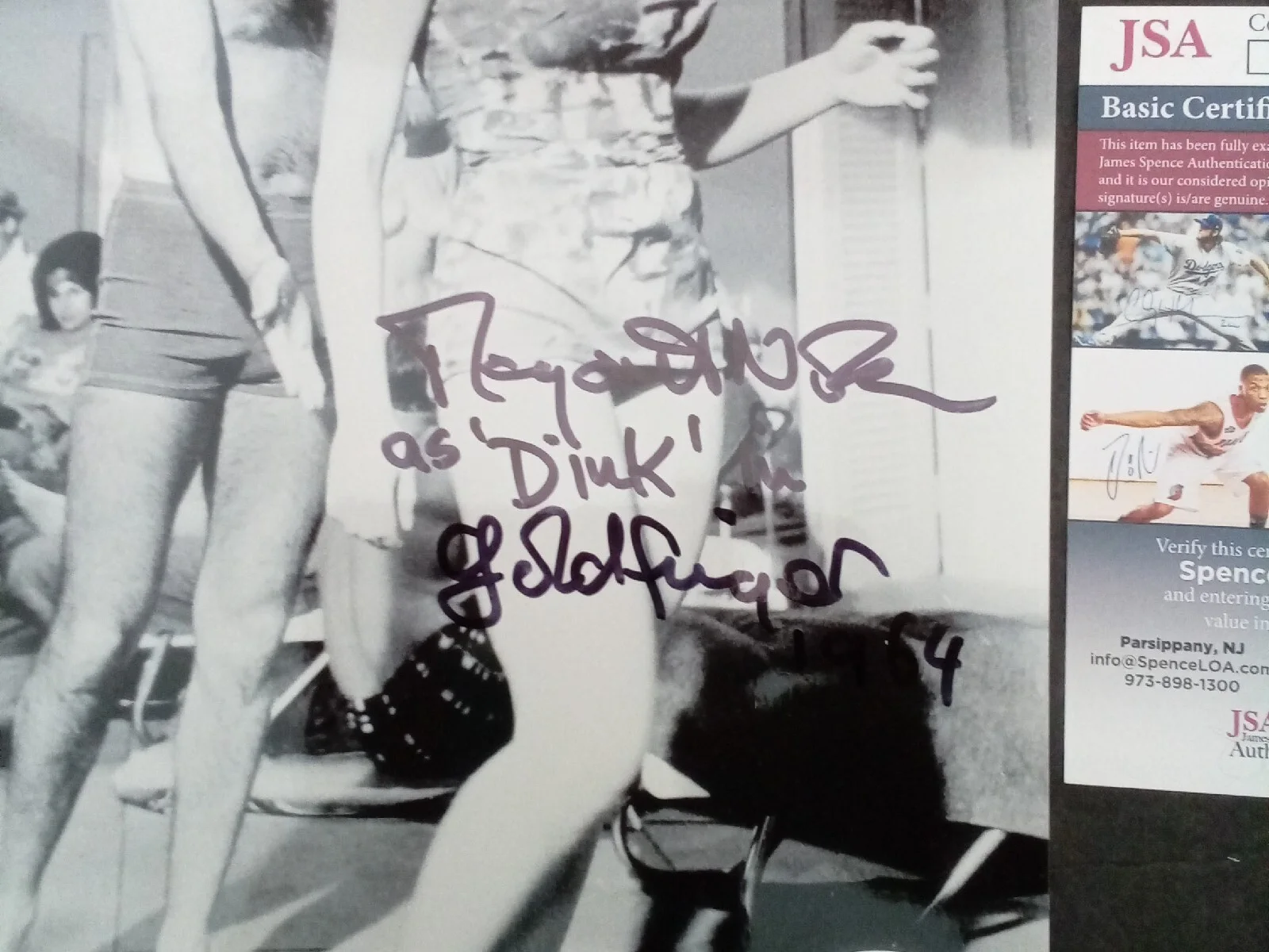 MARGARET NOLAN — Margaret Nolan Signed 8x10 B&W Photo “Goldfinger” James Bond JSA -1 #, изображение 2