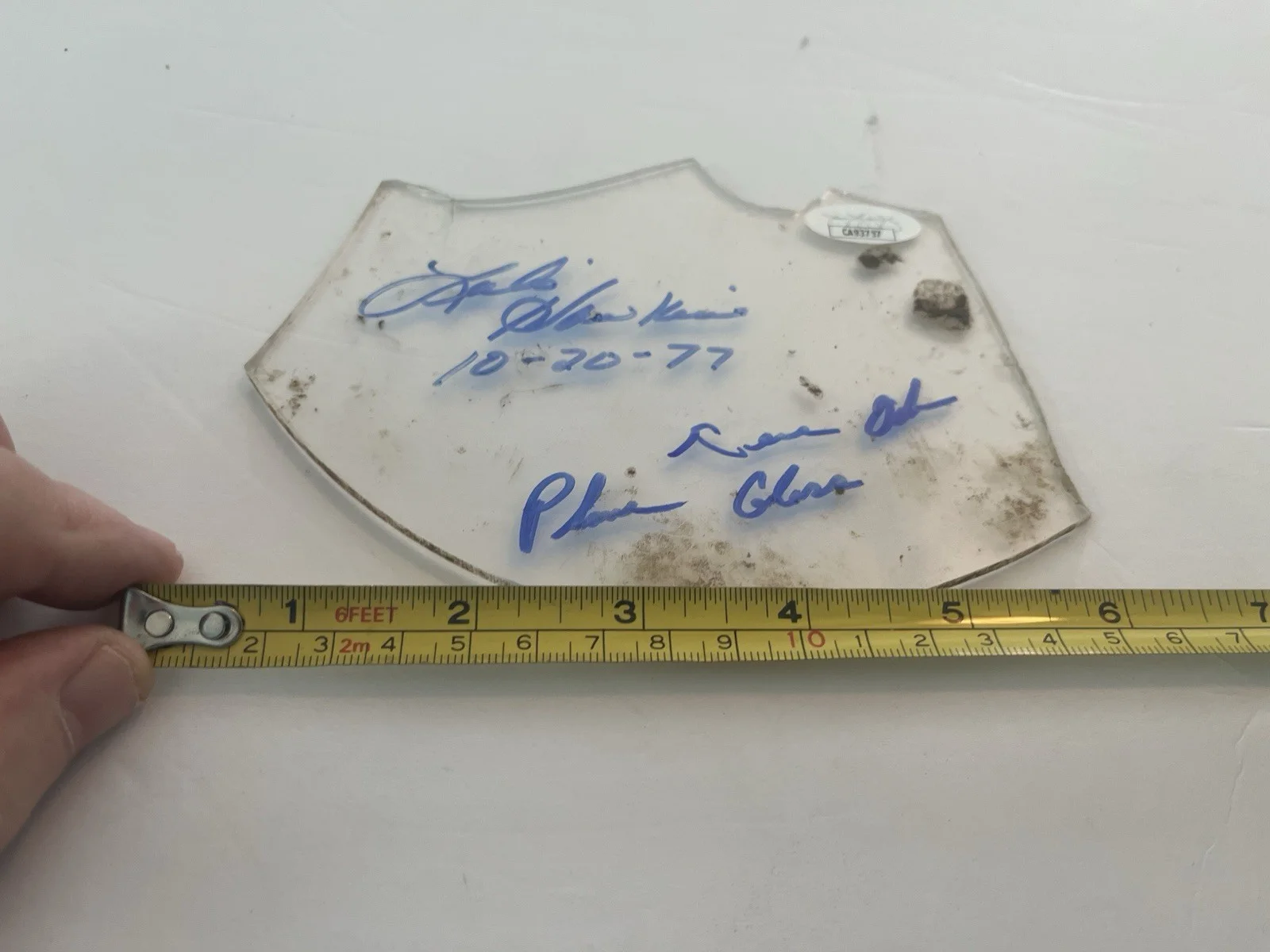 Lynyrd Skynyrd Signed Plane Crash Window 6”X4.5” Leslie Hawkins & Gene Odom JSA!, изображение 2