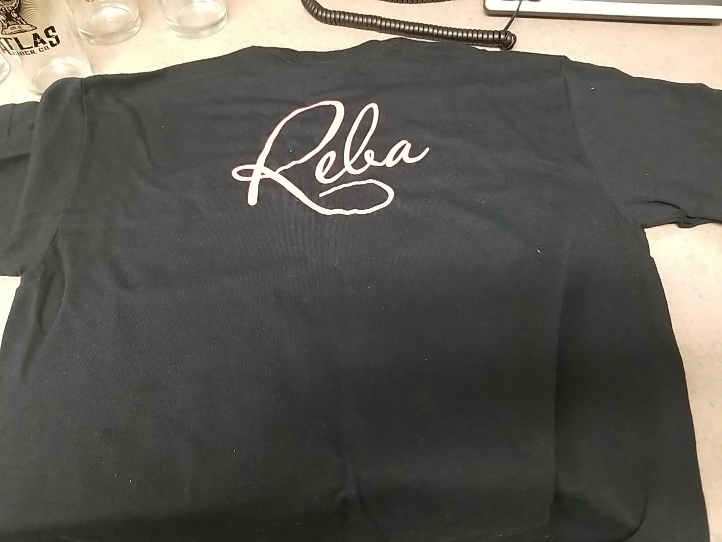 Signed REBA Shirt!! Small signed In Portland At A Concert, image 2