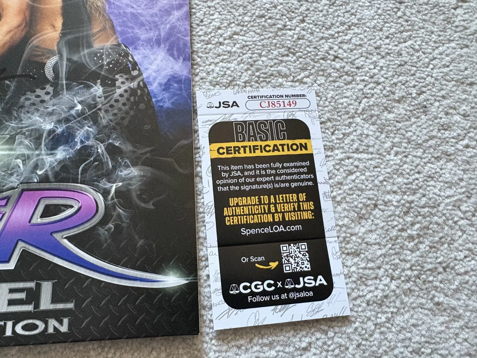 Steel Panther signed vinyl album exact proof JSA COA auto Feel The Steel, изображение 3
