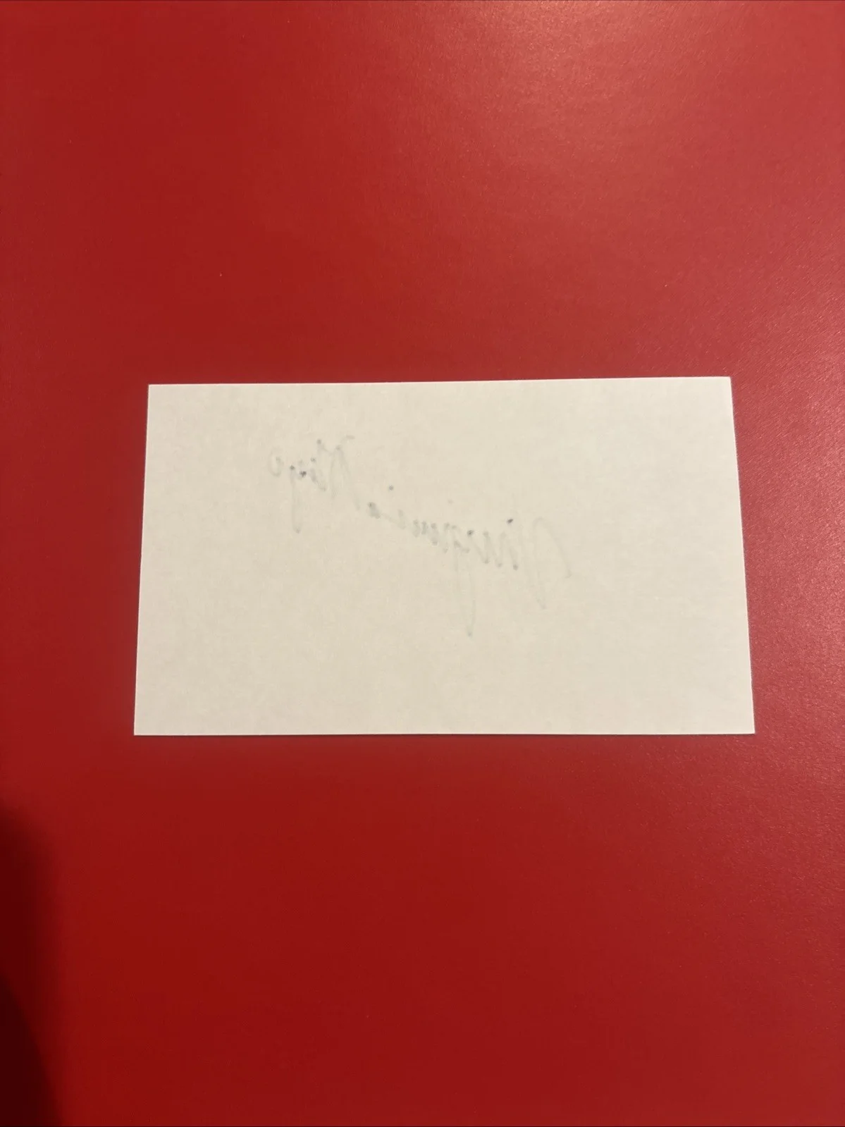 Virginia Mayo — Virginia Mayo autographed 3 x 5 index card- Hollywood actress-dancer, изображение 2