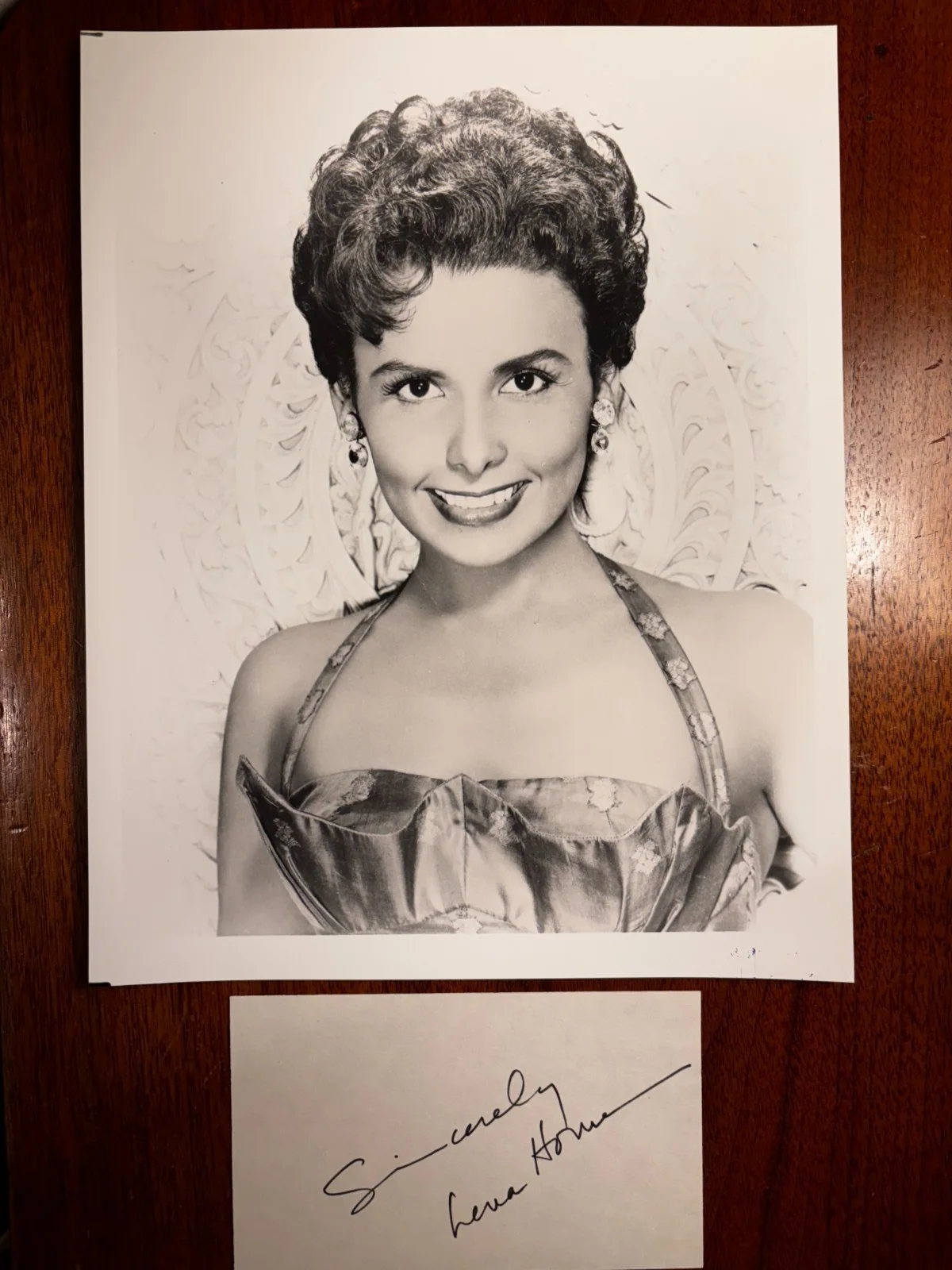 Lena Horne — Vintage 3x5 Card Signed By Legendary Singer Actress LENA HORNE + Stunning Photo, изображение 4