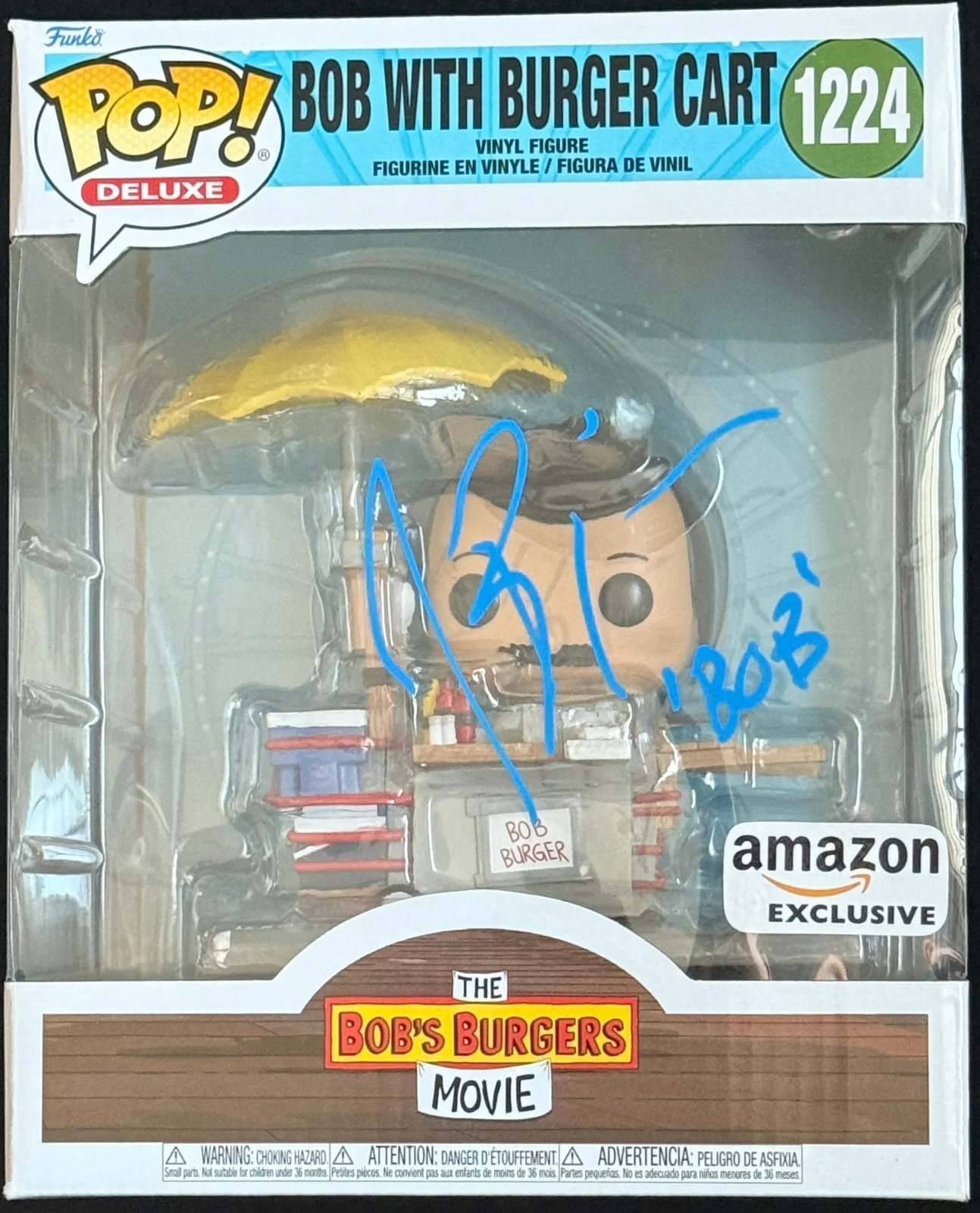 H Jon Benjamin signed Bob's Burger Jumbo Funko Pop #1224 JSA COA Auto Z2432, изображение 2