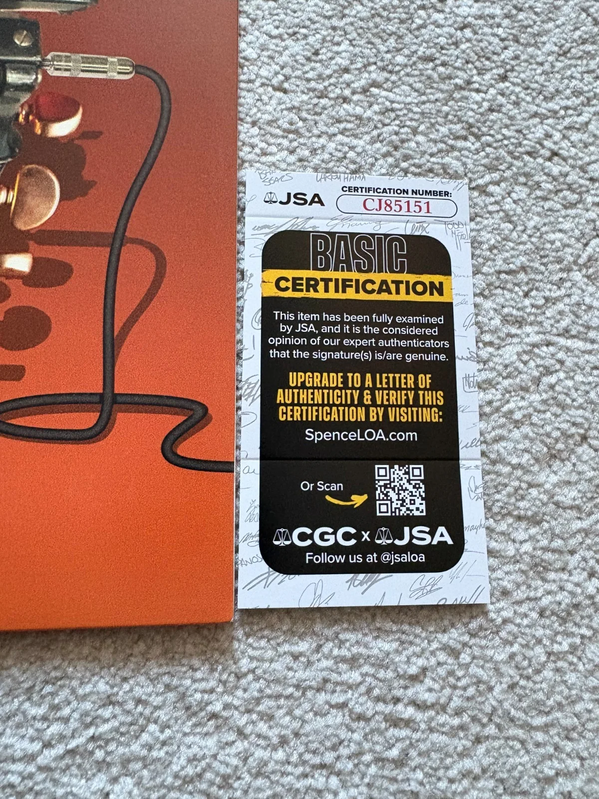 Peter Frampton signed vinyl album JSA COA autographed Forgets The Words, image 3