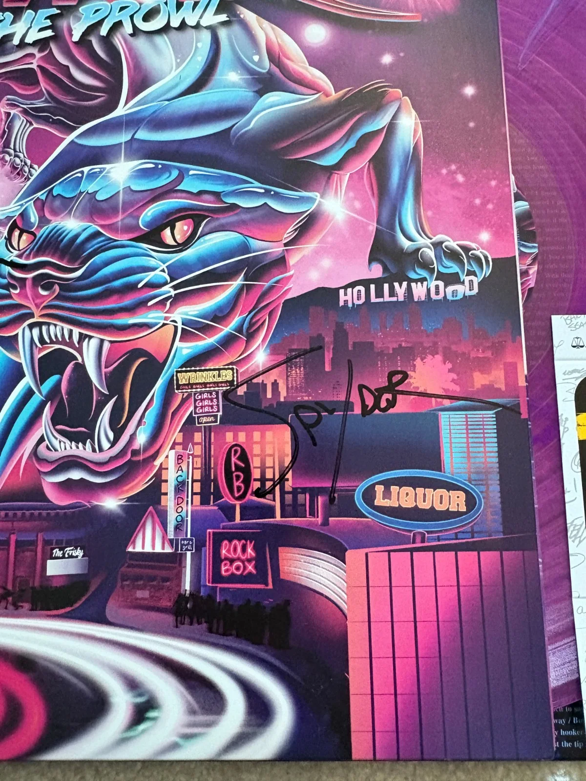 Steel Panther signed vinyl album exact proof JSA COA auto On The Prowl, image 3